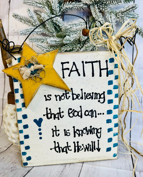 Faith is Sign March Monthly Kit with Paint
