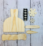Snowman-Shelf Sitter-DIY-Wood Kit