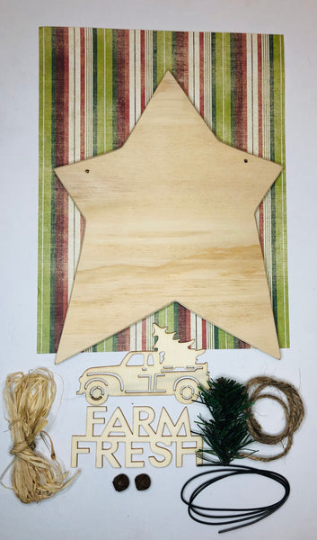 Farm Fresh-Truck-Star-DIY-Wood Kit