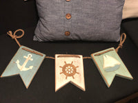 Nautical Banner Garland Wood Kit
