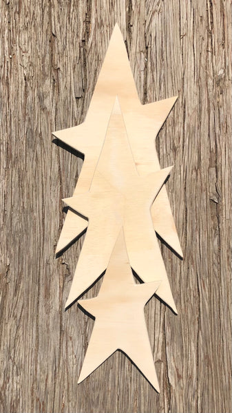 Large Vintage Star Wood Pack