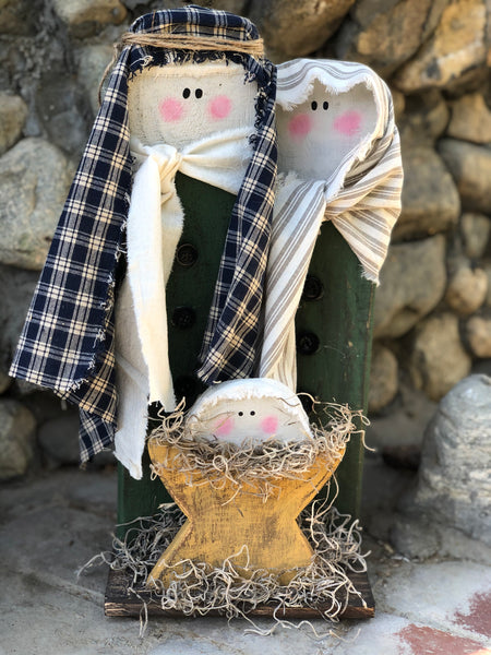 Mary Joseph and Baby Jesus DIY Wood Kit