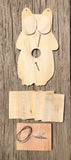 Owl Birdhouse Unfinished Wood Kit