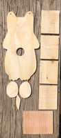 Owl Birdhouse Unfinished Wood Kit